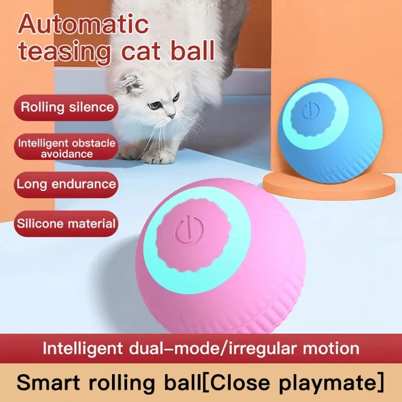 Cat Toys Interactive Ball Cat Accessories Interactive Cat Ball Kitten CatBall Toys Electronic Automatic Rolling Magic Ball
