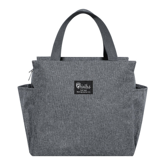 Lunch Bag Insulation Double Pockets Large Capacity Lunch Bag Printable Logo Lunch Box Bag