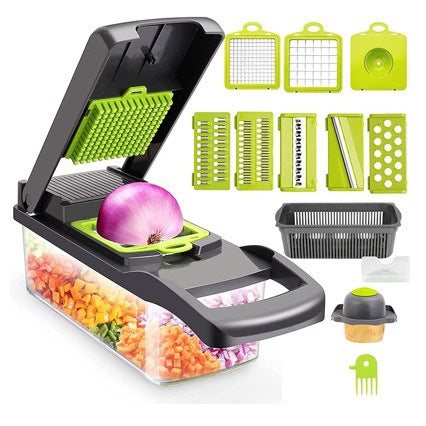 Vegetable cutting tool, vegetable cutter, vegetable cutter, multifunctional dicer, shredder