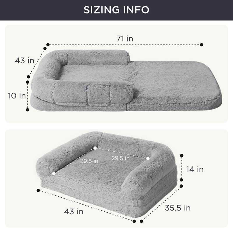 People and dogs pet mattress dog kennel dog bed pet mat plush winter warm cat nest mat removable and washable dog mat