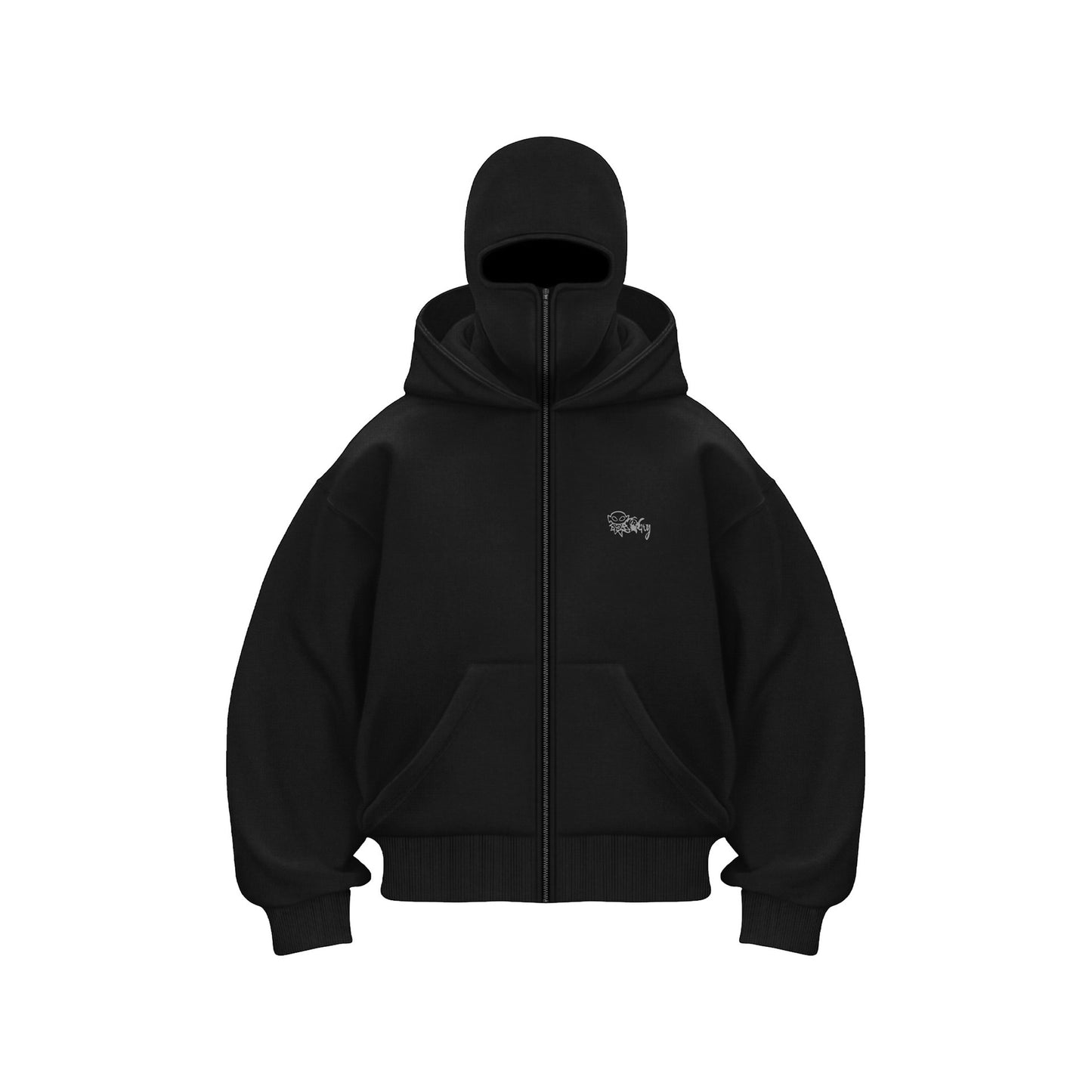 New autumn and winter men's and women's loose fashion brand Y2K sweatshirt with velvet double hood unique design hooded sweatshirt