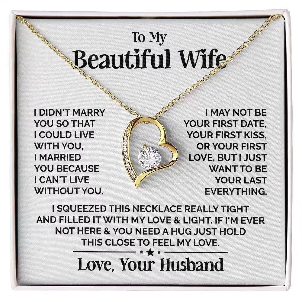 Amazon hot selling love necklace for women with diamonds cross-border fashion simple design gift zircon heart pendant
