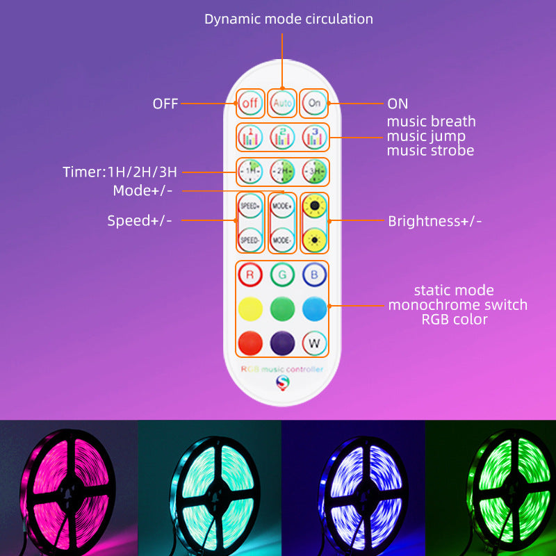 Amazon LED light strip 5050WIFI set smart phone music voice control timing color light strip