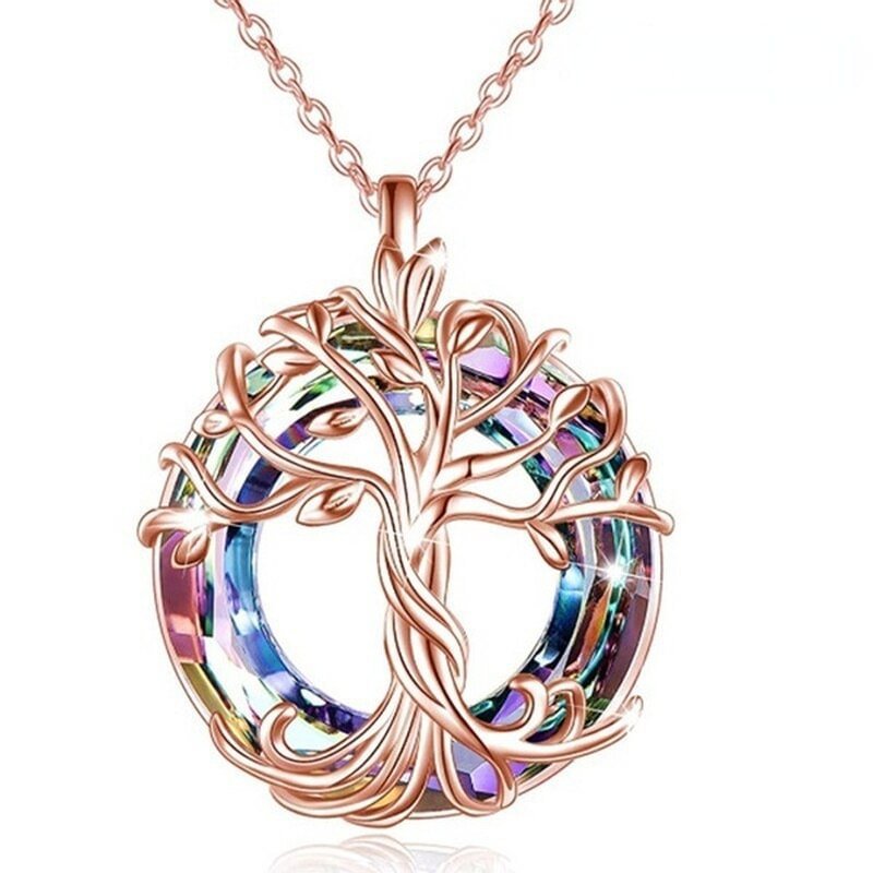 Yunjin cross-border best-selling European and American fashion tree of life pendant personality simple hollow out tree of life necklace wholesale