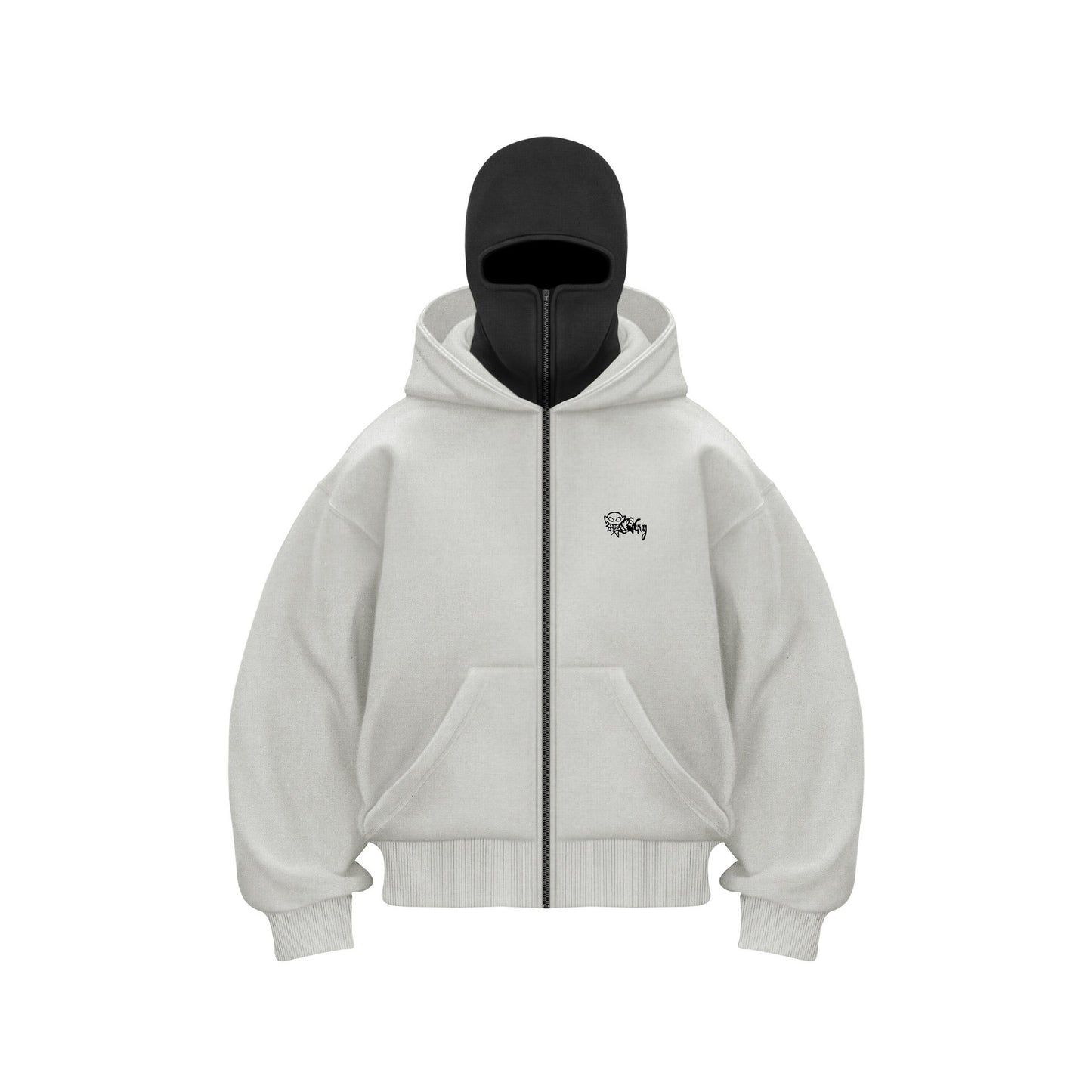 New autumn and winter men's and women's loose fashion brand Y2K sweatshirt with velvet double hood unique design hooded sweatshirt