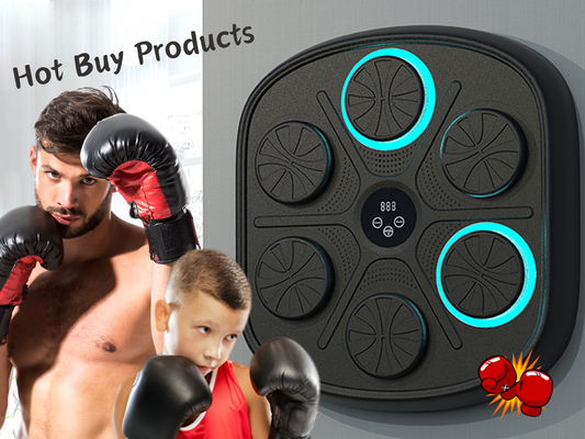 Wholesale music boxing machine cross-border bluetooth music boxing target boxing wall target adult children boxing training device