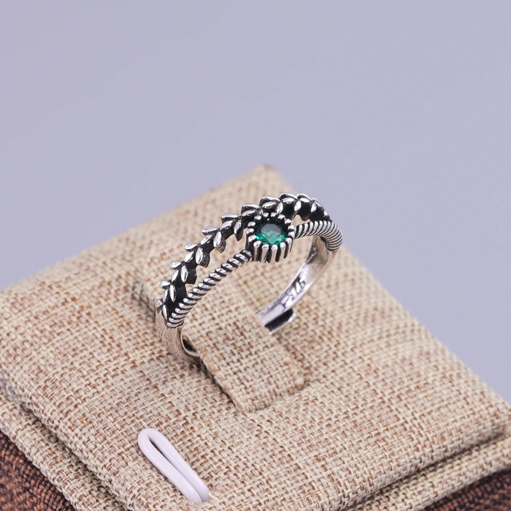 VENTFILLE 925 Sterling Silver Minimalism Cross Knot Thai Silver Rings Open Finger Ring For Women Men Jewelry Gifts