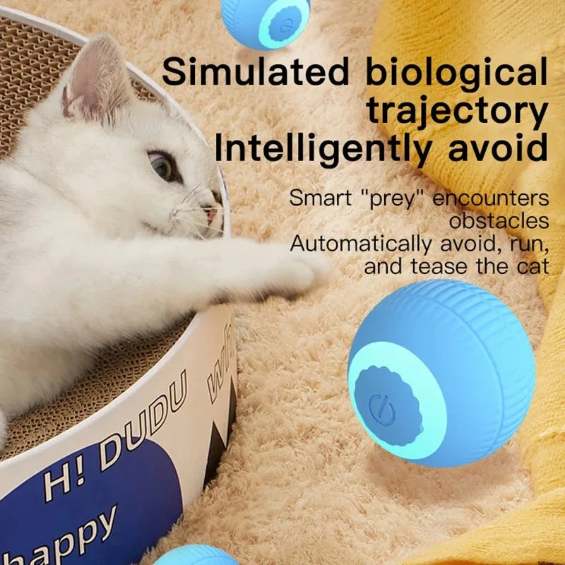 Cat Toys Interactive Ball Cat Accessories Interactive Cat Ball Kitten CatBall Toys Electronic Automatic Rolling Magic Ball
