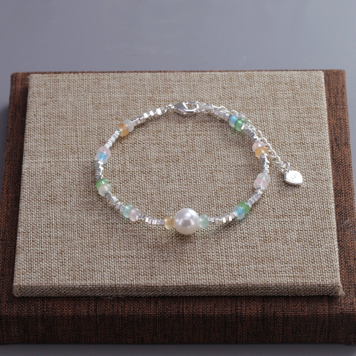 VENTFILLE 925 Sterling Silver Line Extremely fine Bracelet for Women Love Haert Bead Korean Ins Sweet Jewelry Gift Dropshipping
