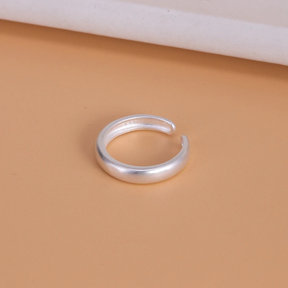 VENTFILLE 925 Sterling Silver Minimalism Cross Knot Thai Silver Rings Open Finger Ring For Women Men Jewelry Gifts