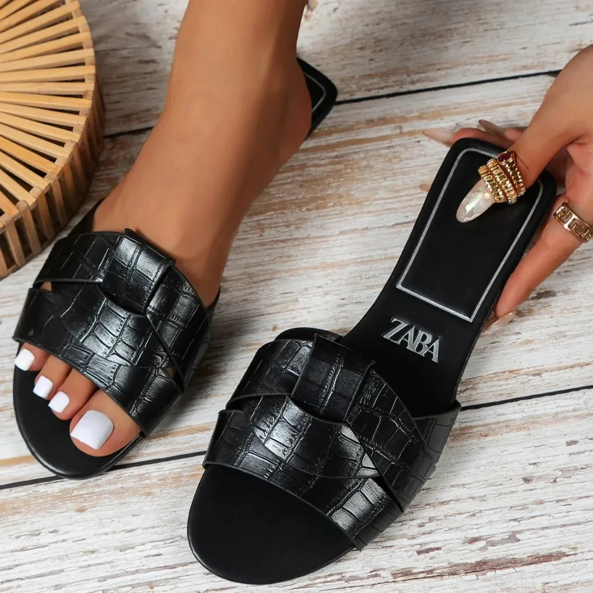 Designer Peep Toe Sandals – Low Heel Breathable Summer Slippers for Women | Sexy & Comfortable Beach Shoes