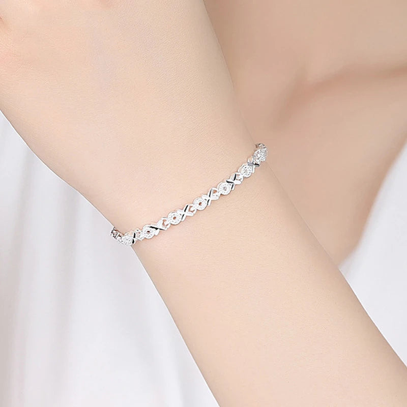 925 Sterling Silver Bracelet Chain for Women – Elegant Multi-Style Jewelry for Wedding, Party & Daily Wear | Adjustable Gift Braceletdding, Party & Daily Gift