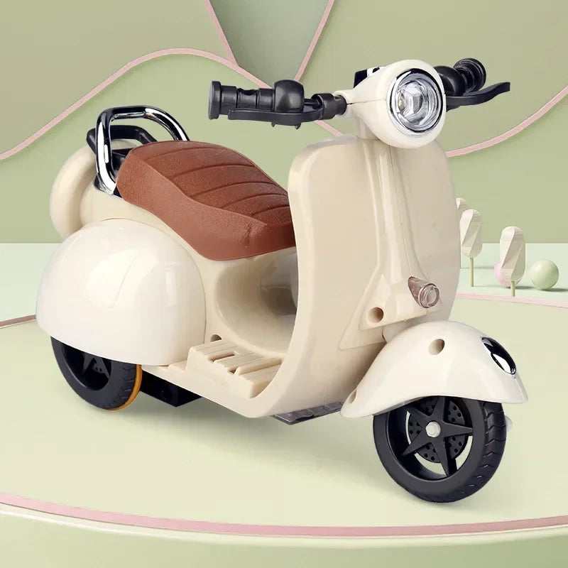 Labubu Doll Mini Electric Motorcycle – Fun Toy Accessory with Lights & Music | Cute DIY Ride-On Gift for Kids & Collectors