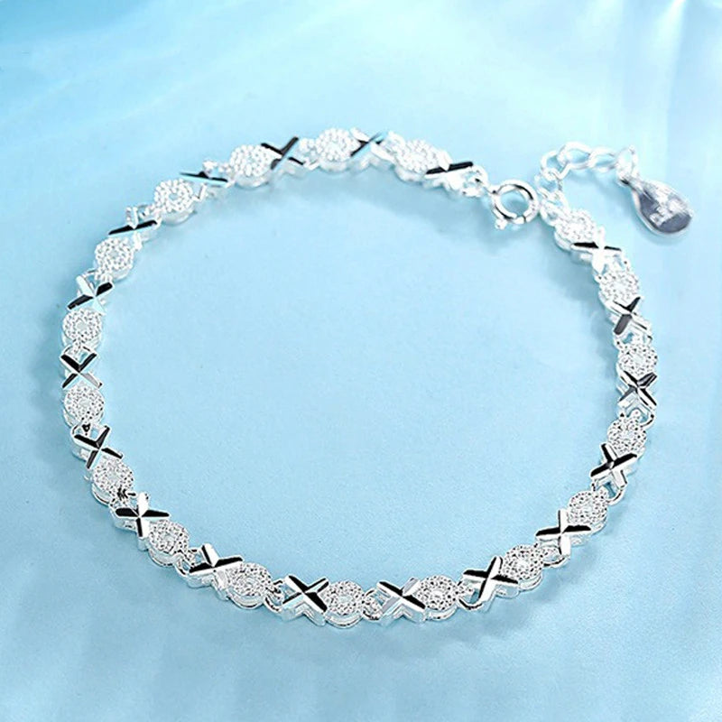 925 Sterling Silver Bracelet Chain for Women – Elegant Multi-Style Jewelry for Wedding, Party & Daily Wear | Adjustable Gift Braceletdding, Party & Daily Gift