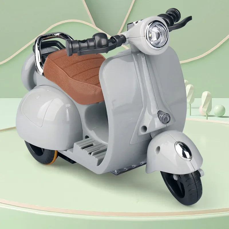 Labubu Doll Mini Electric Motorcycle – Fun Toy Accessory with Lights & Music | Cute DIY Ride-On Gift for Kids & Collectors