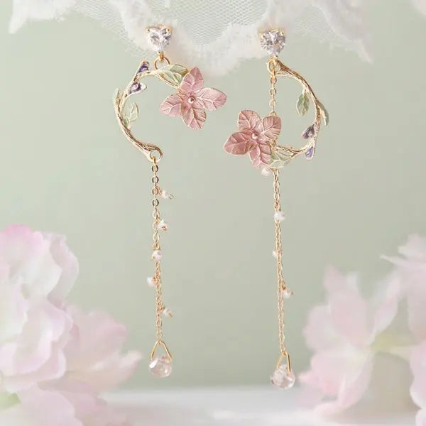 Korean Light Luxury Zircon Moon & Star Asymmetric Stud Earrings – Crystal Cloud Pearl Earrings for Women & Girls