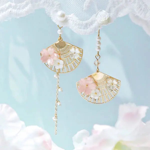 Korean Light Luxury Zircon Moon & Star Asymmetric Stud Earrings – Crystal Cloud Pearl Earrings for Women & Girls
