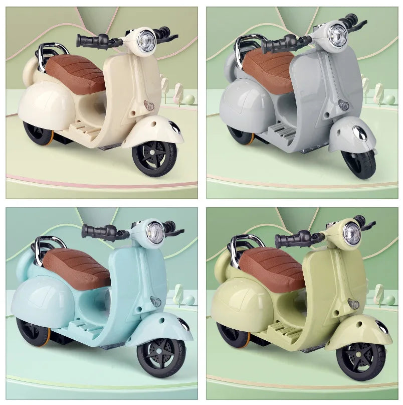 Labubu Doll Mini Electric Motorcycle – Fun Toy Accessory with Lights & Music | Cute DIY Ride-On Gift for Kids & Collectors