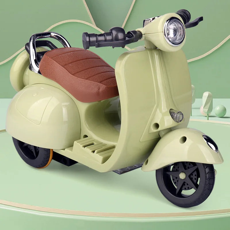 Labubu Doll Mini Electric Motorcycle – Fun Toy Accessory with Lights & Music | Cute DIY Ride-On Gift for Kids & Collectors