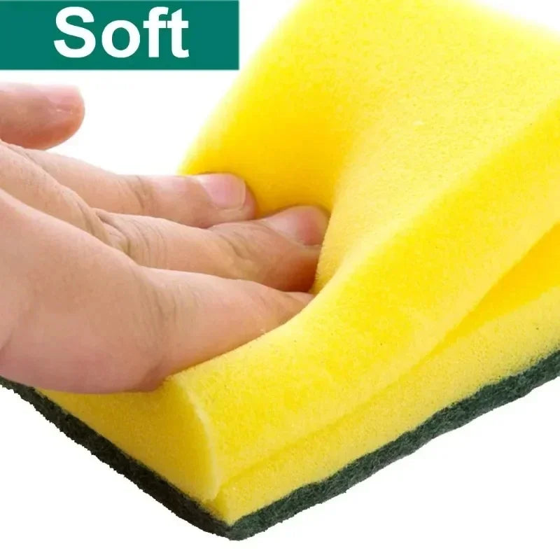 Double-Sided Magic Cleaning Sponge – High Absorbent Rust Removal Brush for Kitchen Pots & Surfacesl