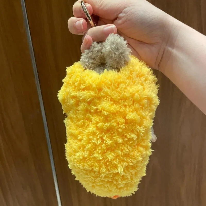Labubu Fried Shrimp Tempura Costume Vinyl Doll – 1:1 Replica Action Figure Bag Charm | Cute Collectible Gift