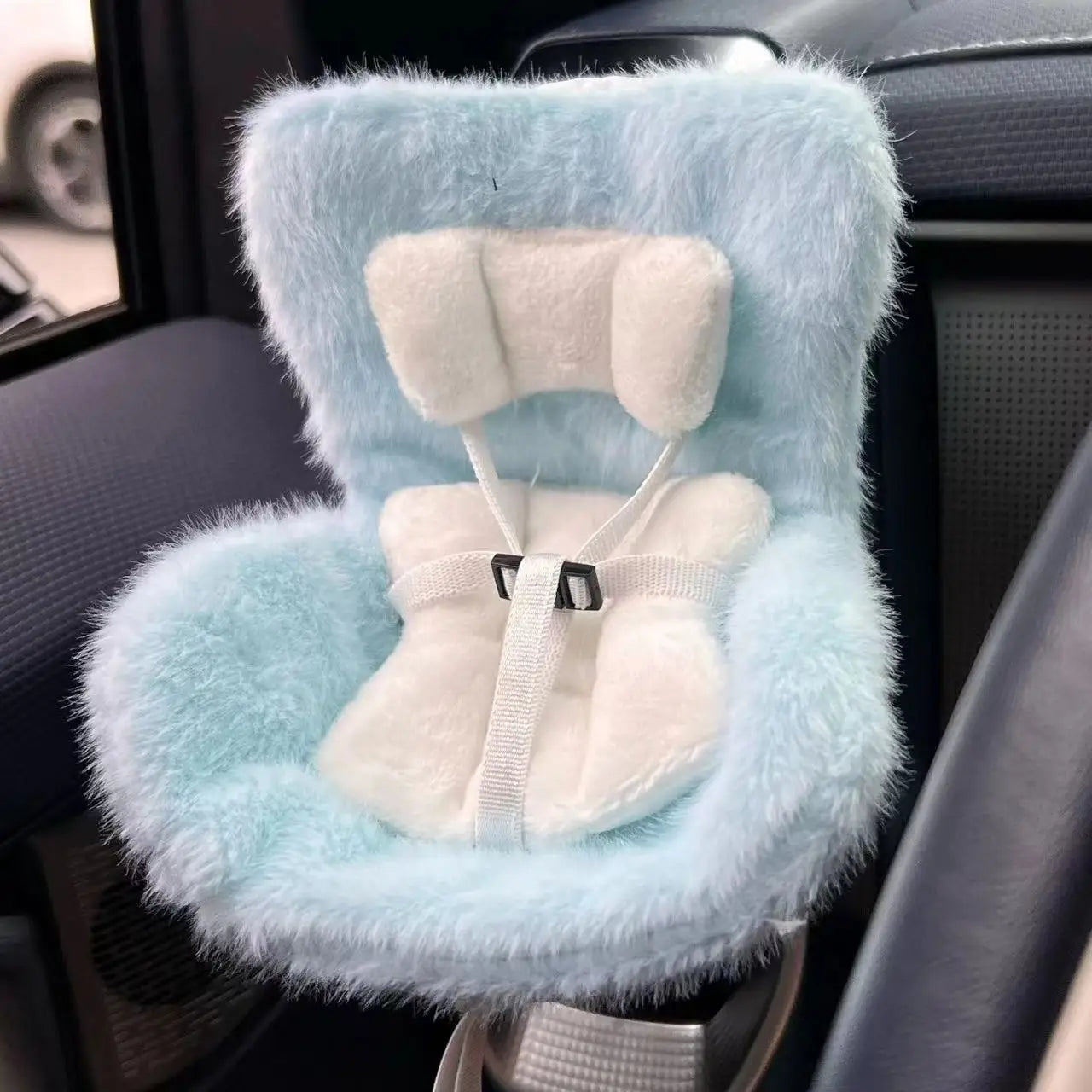 For Labubu Car Doll Safety Seat Kawaii Ob11 Doll Plush Seat Car Air Aromatreatment Decoration Suit for All Dolls Wihtin 18cm